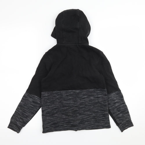 George Boys Black  Jersey Full Zip Hoodie Size 9-10 Years