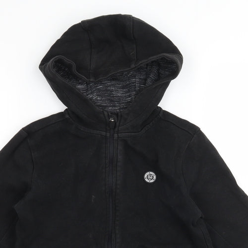 George Boys Black  Jersey Full Zip Hoodie Size 9-10 Years