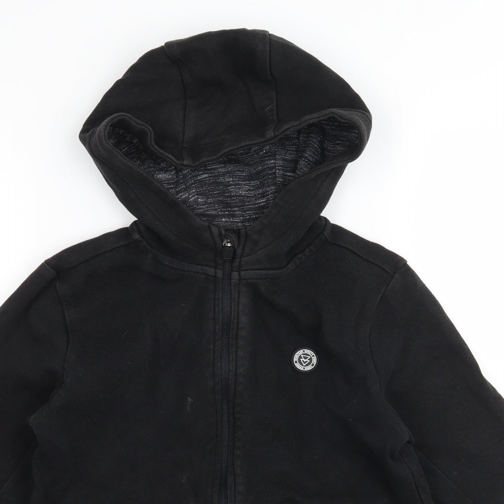George Boys Black  Jersey Full Zip Hoodie Size 9-10 Years