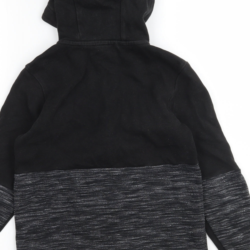 George Boys Black  Jersey Full Zip Hoodie Size 9-10 Years