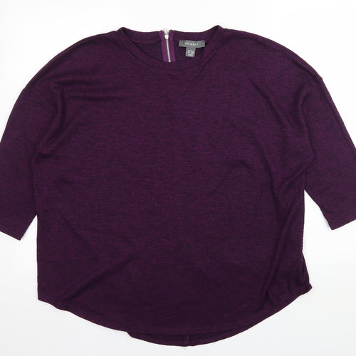 Primark Womens Purple  Jersey Pullover Jumper Size 14