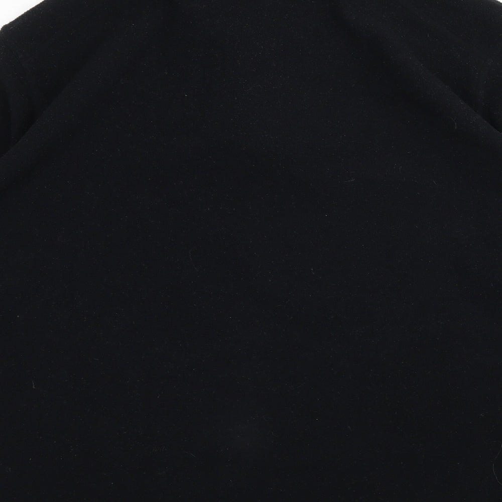 Crane Mens Black  Fleece Pullover Sweatshirt Size L