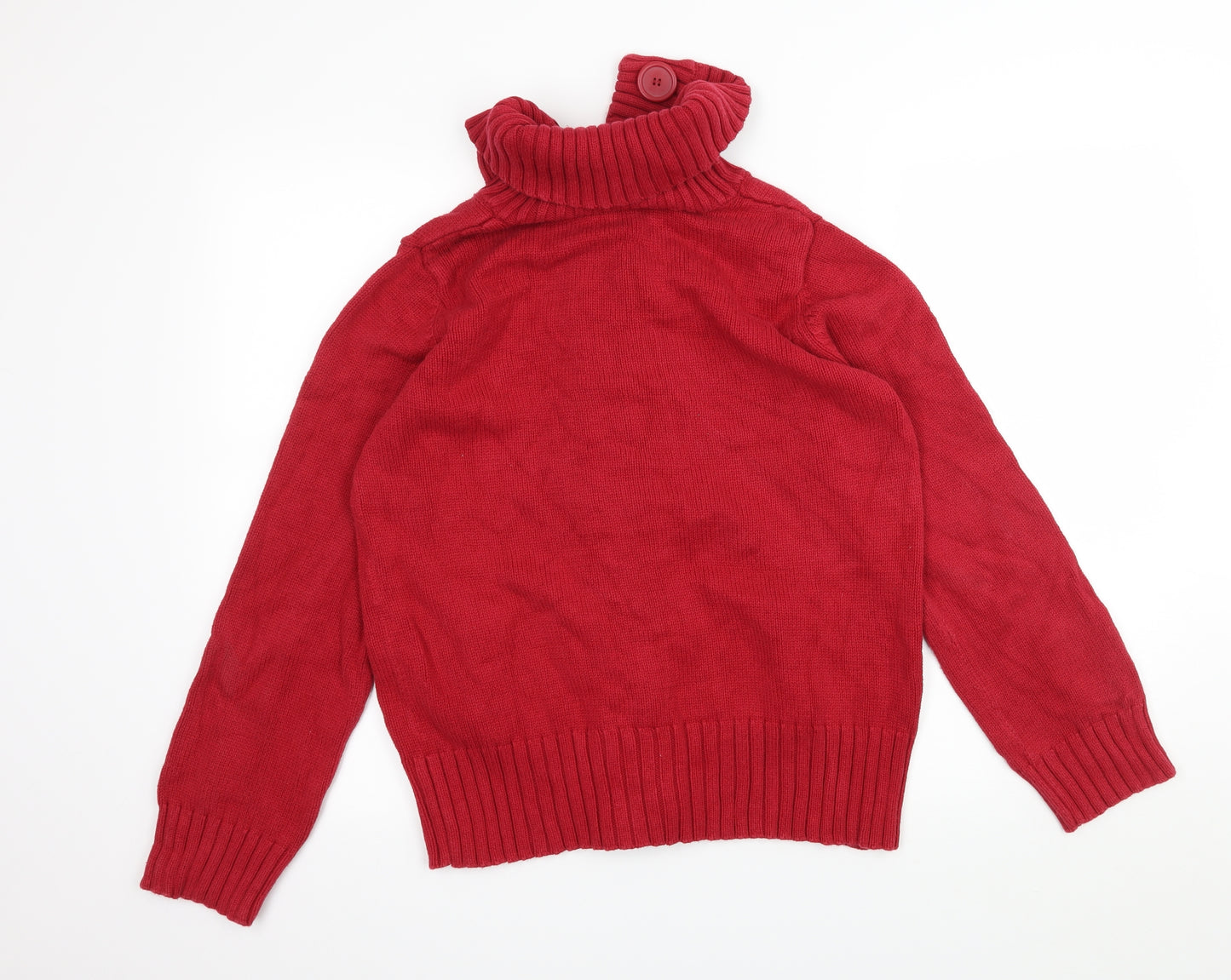 BHS Womens Red  Knit Cardigan Jumper Size 12