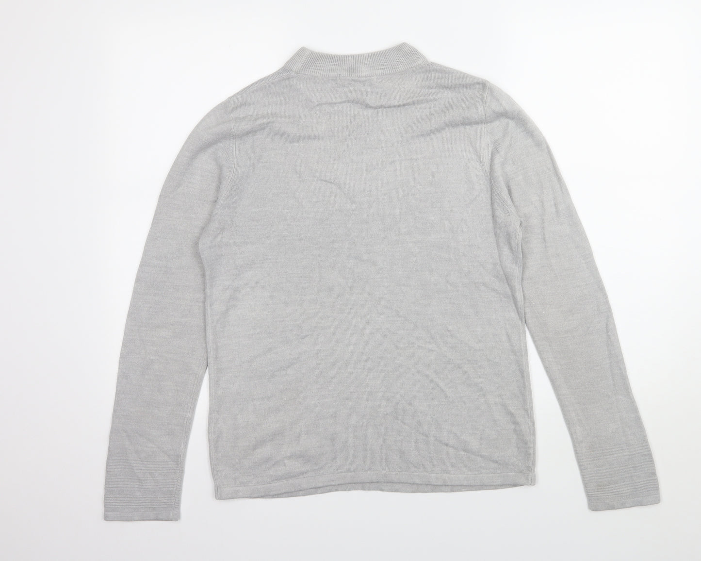 Marks and Spencer Womens Grey  Knit Pullover Jumper Size 12