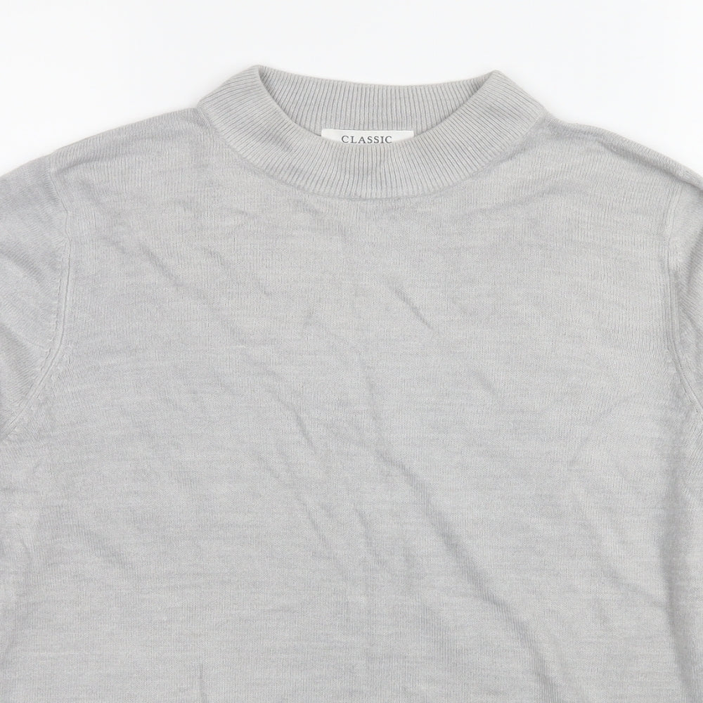 Marks and Spencer Womens Grey  Knit Pullover Jumper Size 12