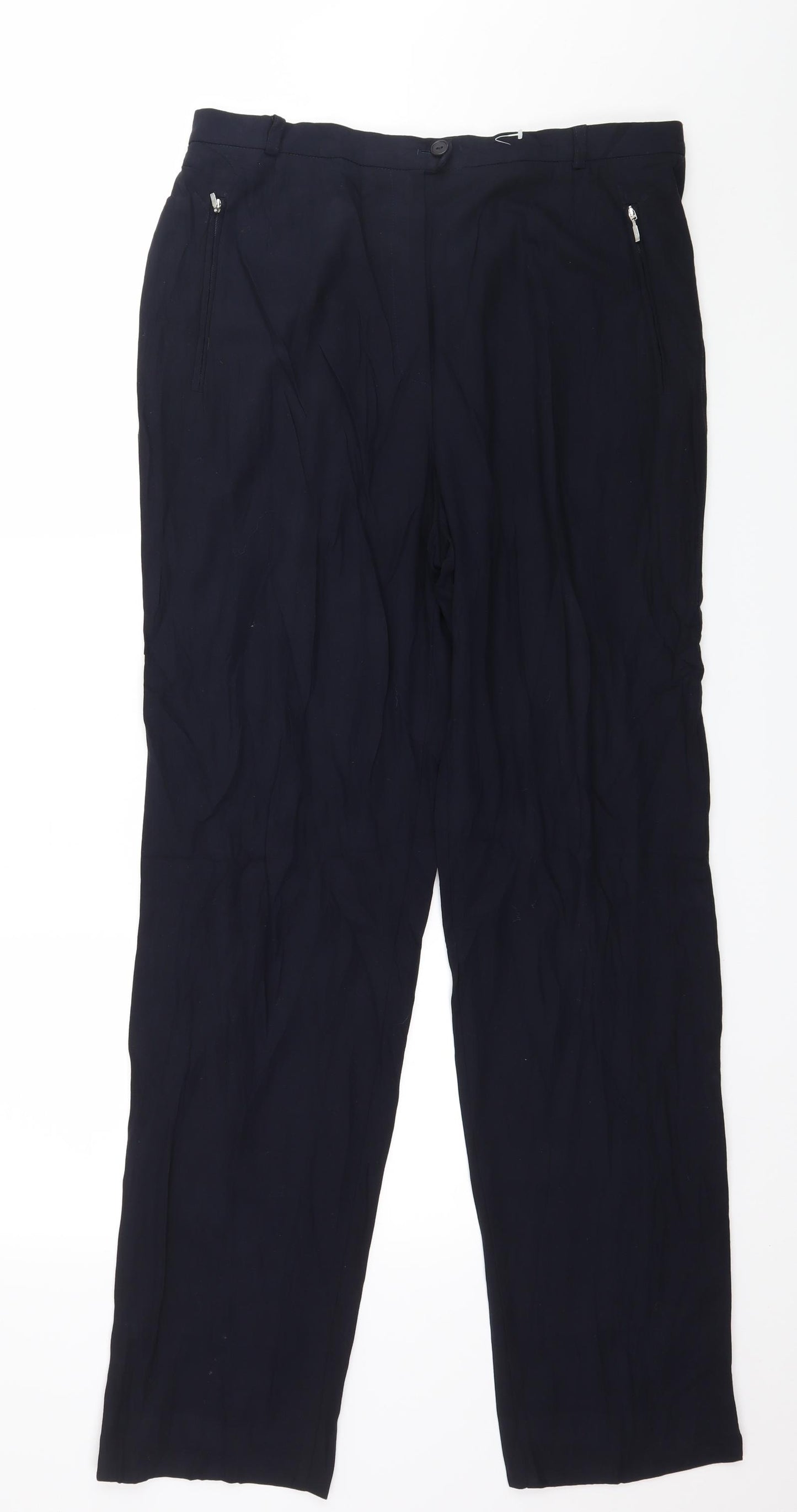 Marks and Spencer Womens Blue   Trousers  Size 16 L31 in