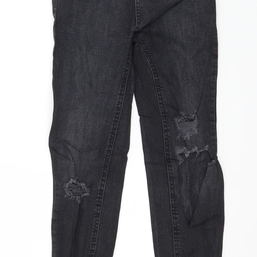 New Look Womens Grey  Denim Skinny Jeans Size 6 L24 in
