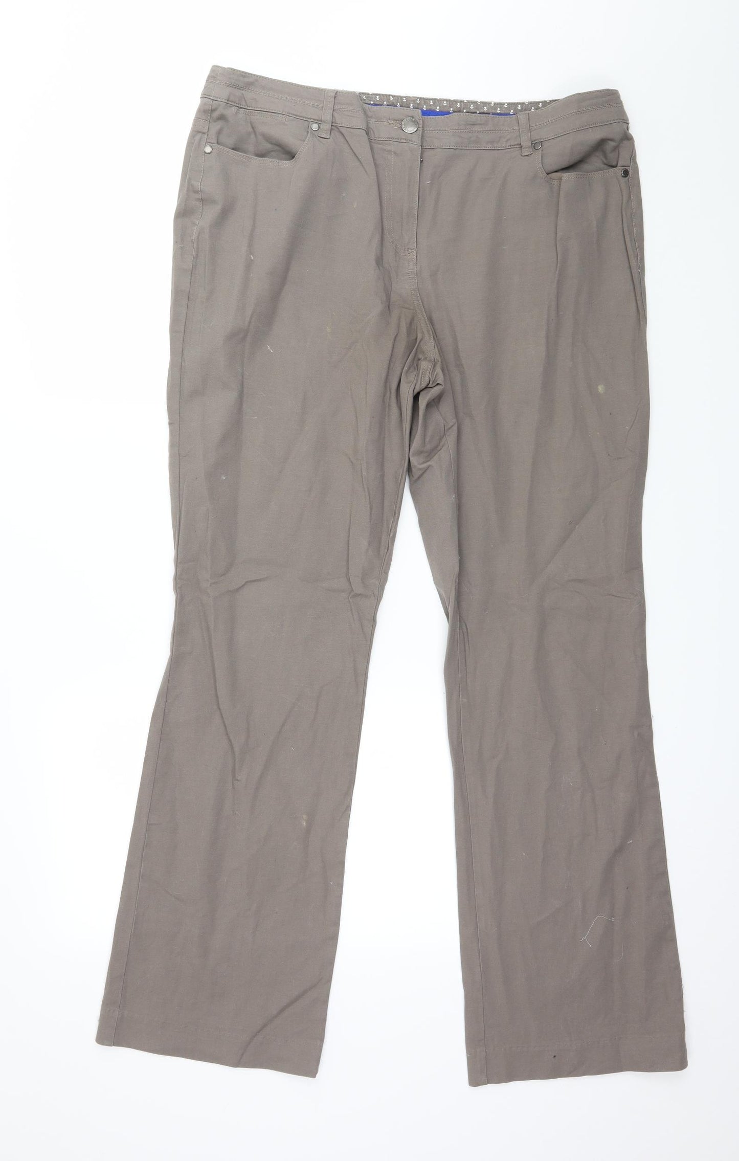 Maine Womens Brown   Trousers  Size 16 L30 in
