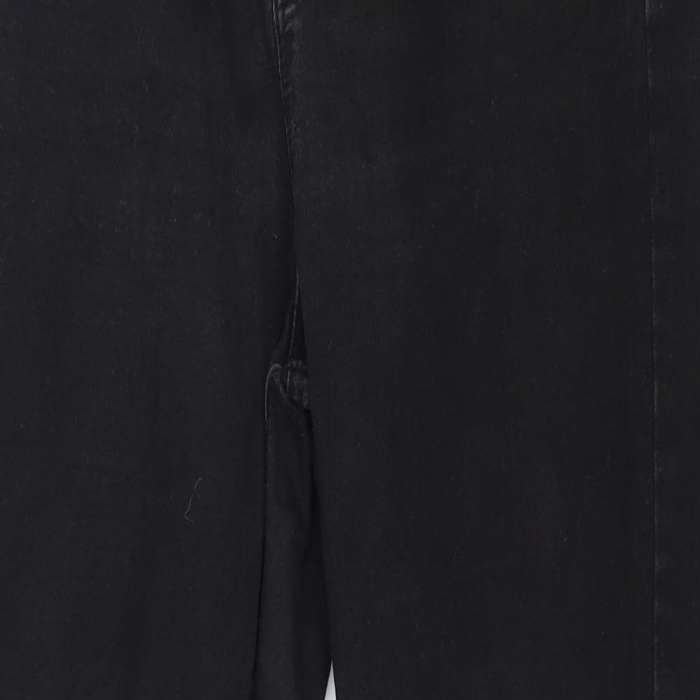 Denim & Co. Womens Black  Denim Skinny Jeans Size 16 L27 in
