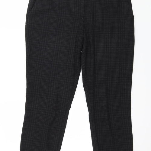 H&M Womens Grey Striped  Trousers  Size 10 L26 in