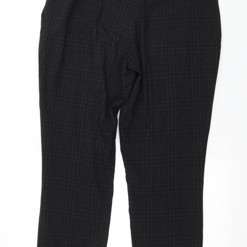 H&M Womens Grey Striped  Trousers  Size 10 L26 in