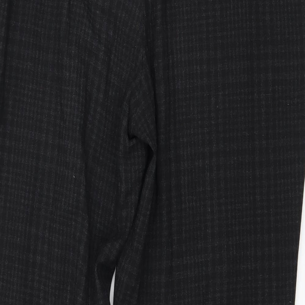 H&M Womens Grey Striped  Trousers  Size 10 L26 in
