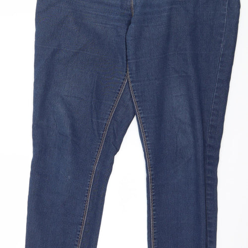 Papaya Womens Blue  Denim Skinny Jeans Size 14 L29 in