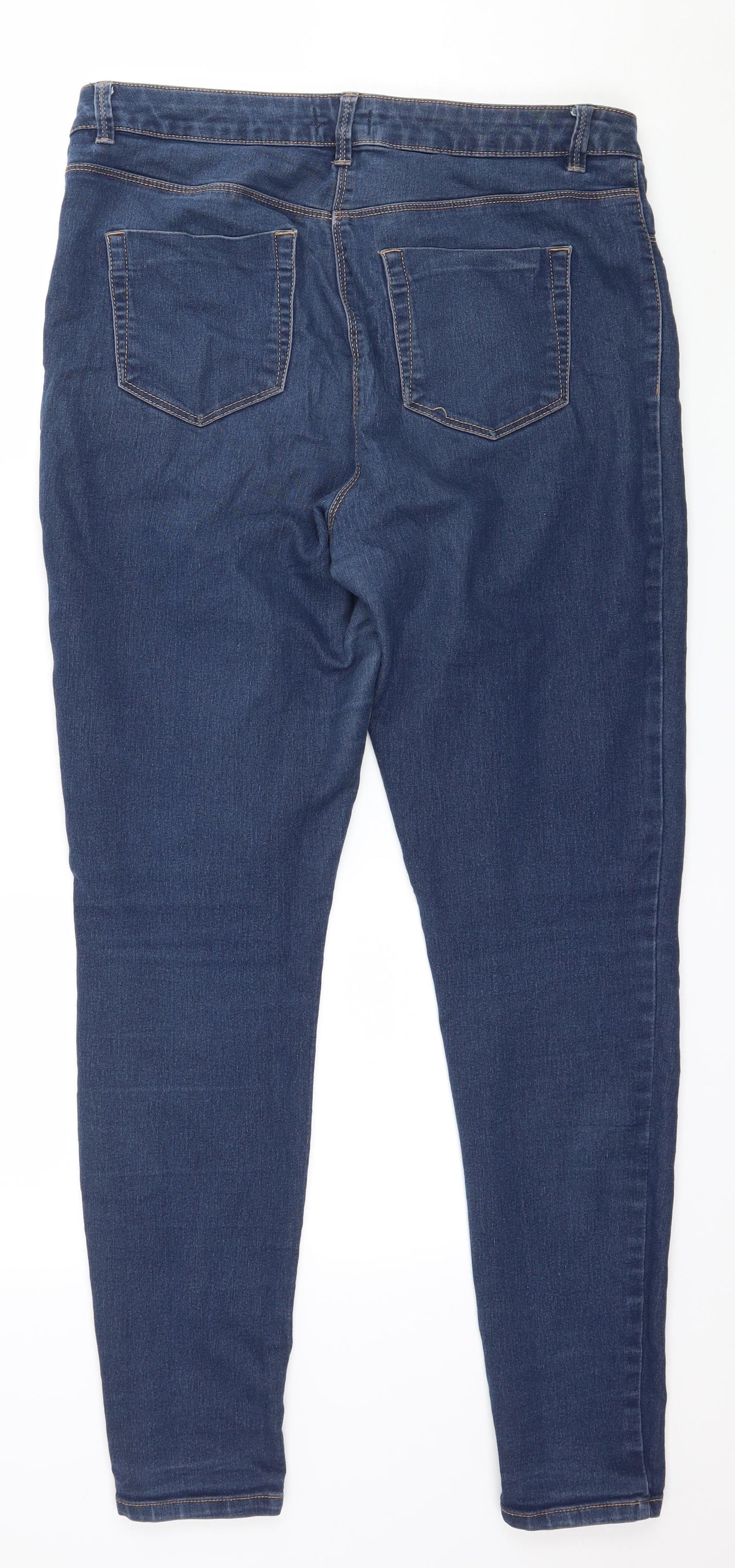 Papaya Womens Blue  Denim Skinny Jeans Size 14 L29 in