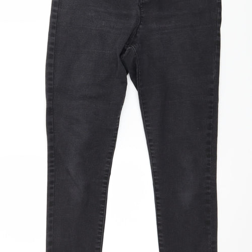 Denim & Co. Womens Grey  Denim Skinny Jeans Size 16 L27 in