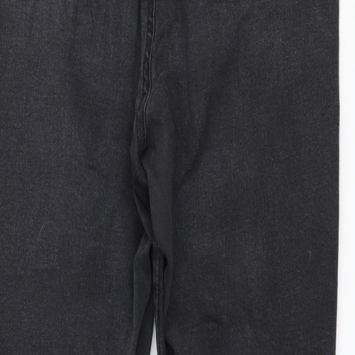 Denim & Co. Womens Grey  Denim Skinny Jeans Size 16 L27 in