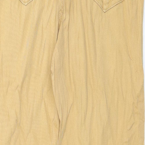 24/7 Authentic Denim Womens Brown  Denim Straight Jeans Size 14 L28 in