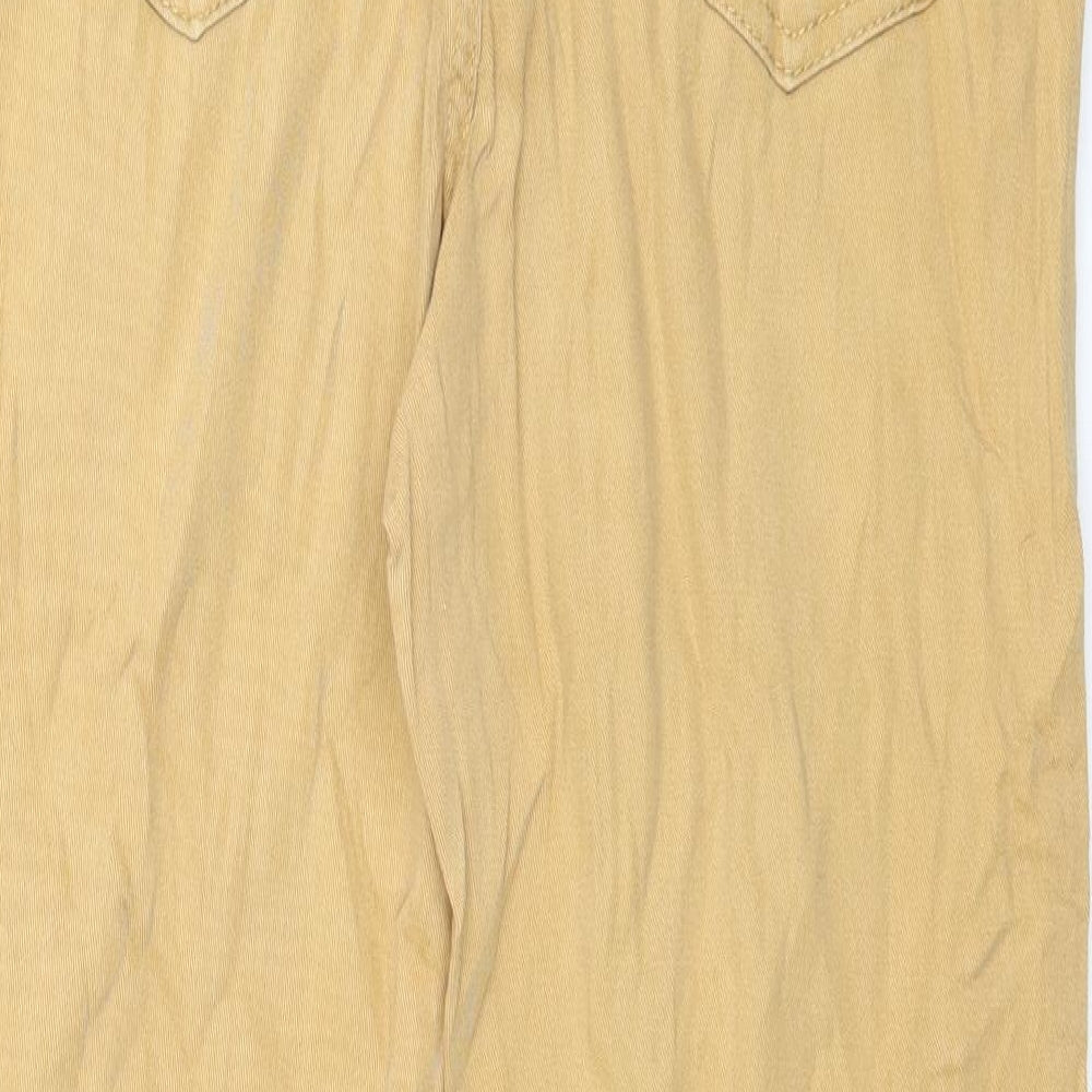 24/7 Authentic Denim Womens Brown  Denim Straight Jeans Size 14 L28 in