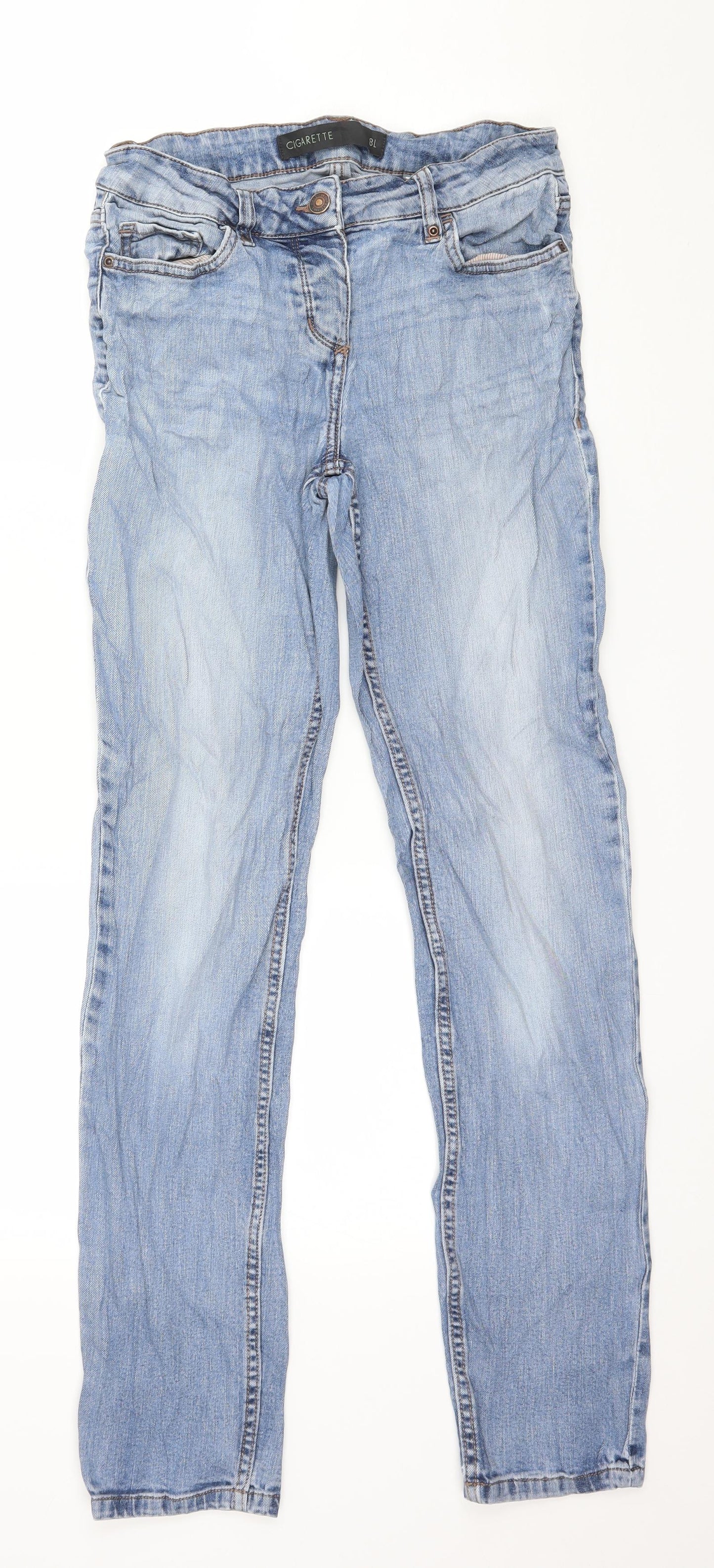 NEXT Womens Blue  Denim Straight Jeans Size 8 L29 in