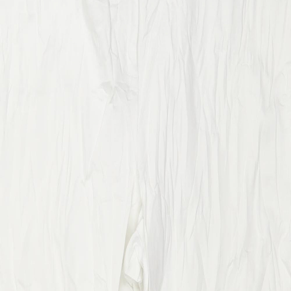 Marks and Spencer Womens White   Trousers  Size 18 L25 in