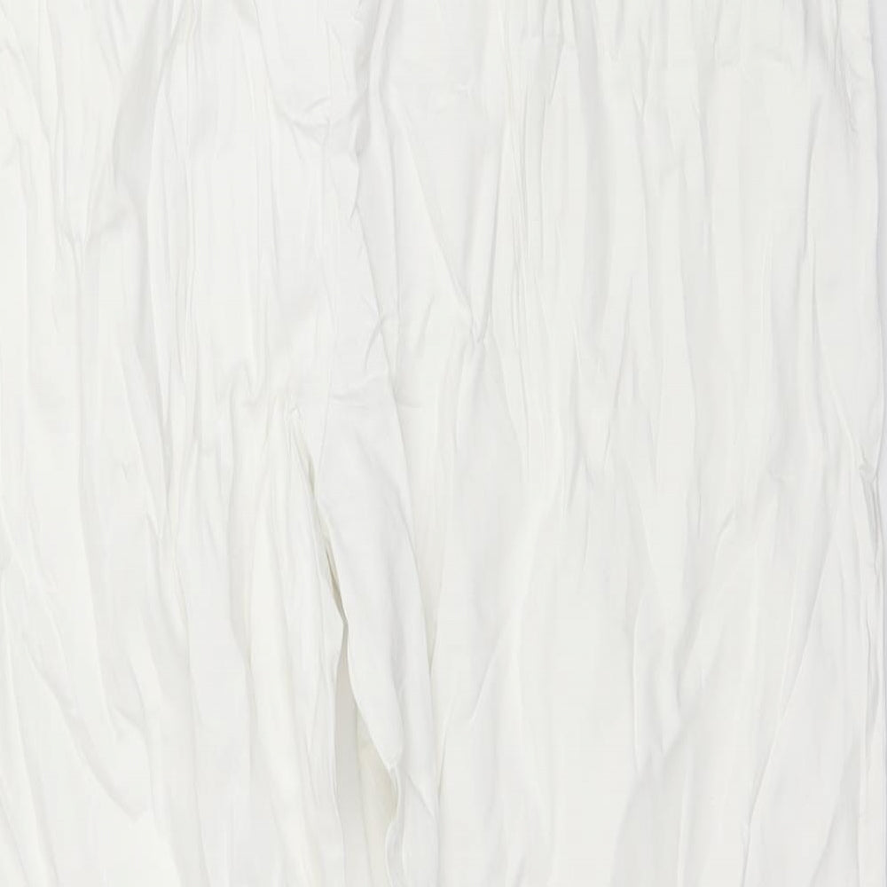 Marks and Spencer Womens White   Trousers  Size 18 L25 in