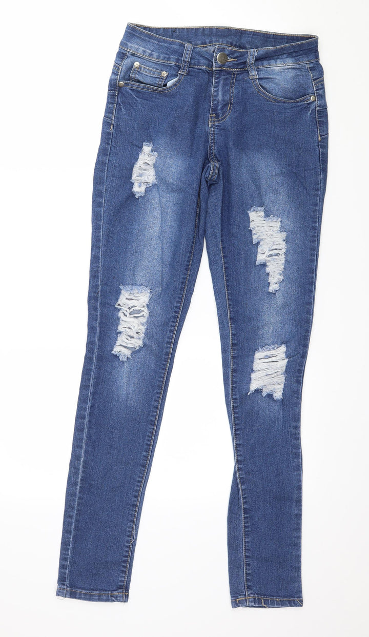 B.O.B Jeans Womens Blue  Denim Skinny Jeans Size 28 in L29 in