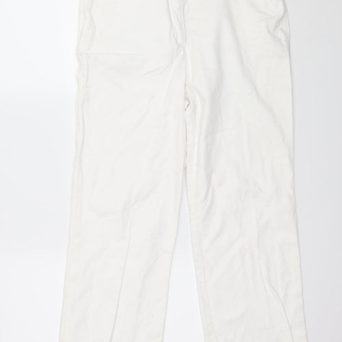 Marks and Spencer Womens White  Denim Straight Jeans Size 30 in L26 in