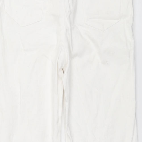 Marks and Spencer Womens White  Denim Straight Jeans Size 30 in L26 in