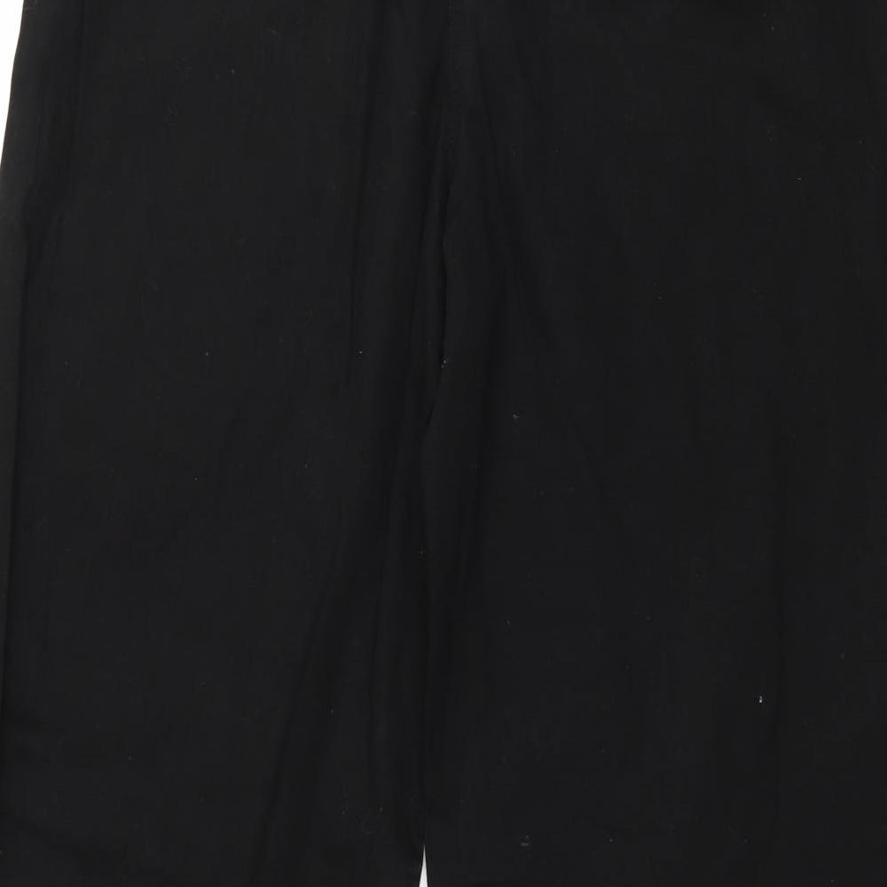 South Womens Black  Denim Wide-Leg Jeans Size 18 L29 in