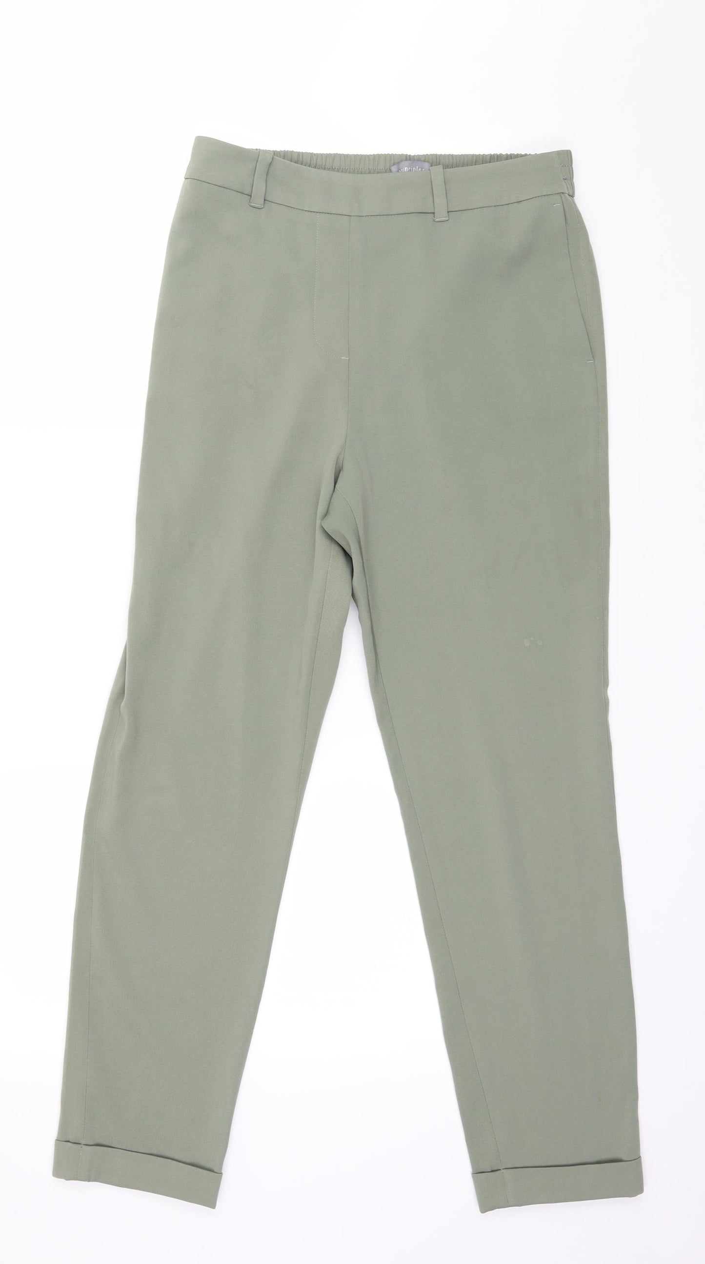 Principles Womens Green   Trousers  Size 8 L27 in
