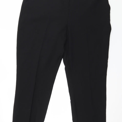 Peacocks Womens Black   Trousers  Size 14 L27 in