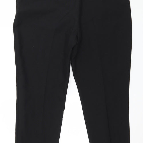 Peacocks Womens Black   Trousers  Size 14 L27 in