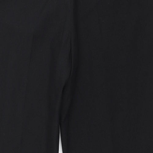 Peacocks Womens Black   Trousers  Size 14 L27 in