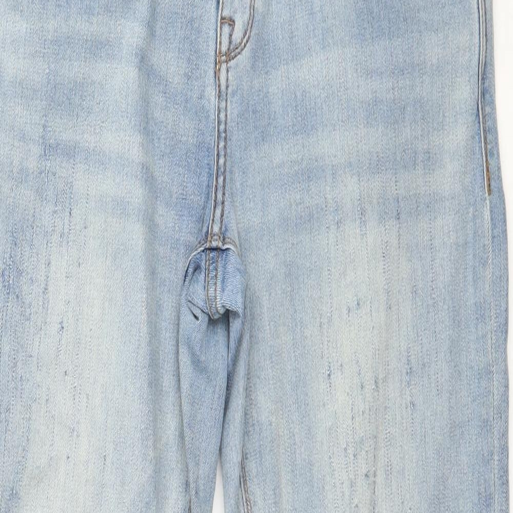 Superdry Womens Blue  Denim Straight Jeans Size 29 in L32 in