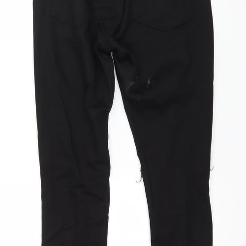 Topshop Womens Black  Denim Skinny Jeans Size 28 in L30 in