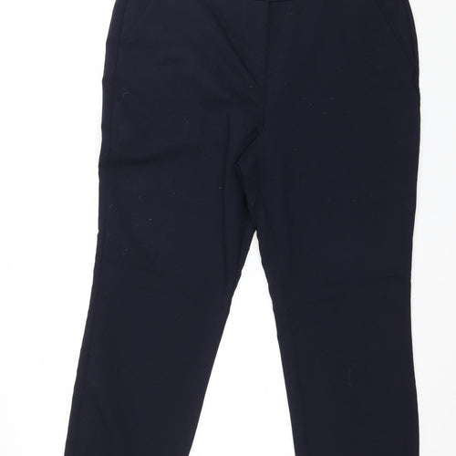 Papaya Womens Blue   Trousers  Size 14 L26 in