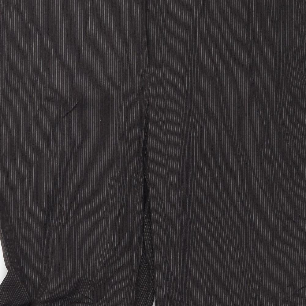 Papaya Womens Brown Striped  Trousers  Size 16 L29 in