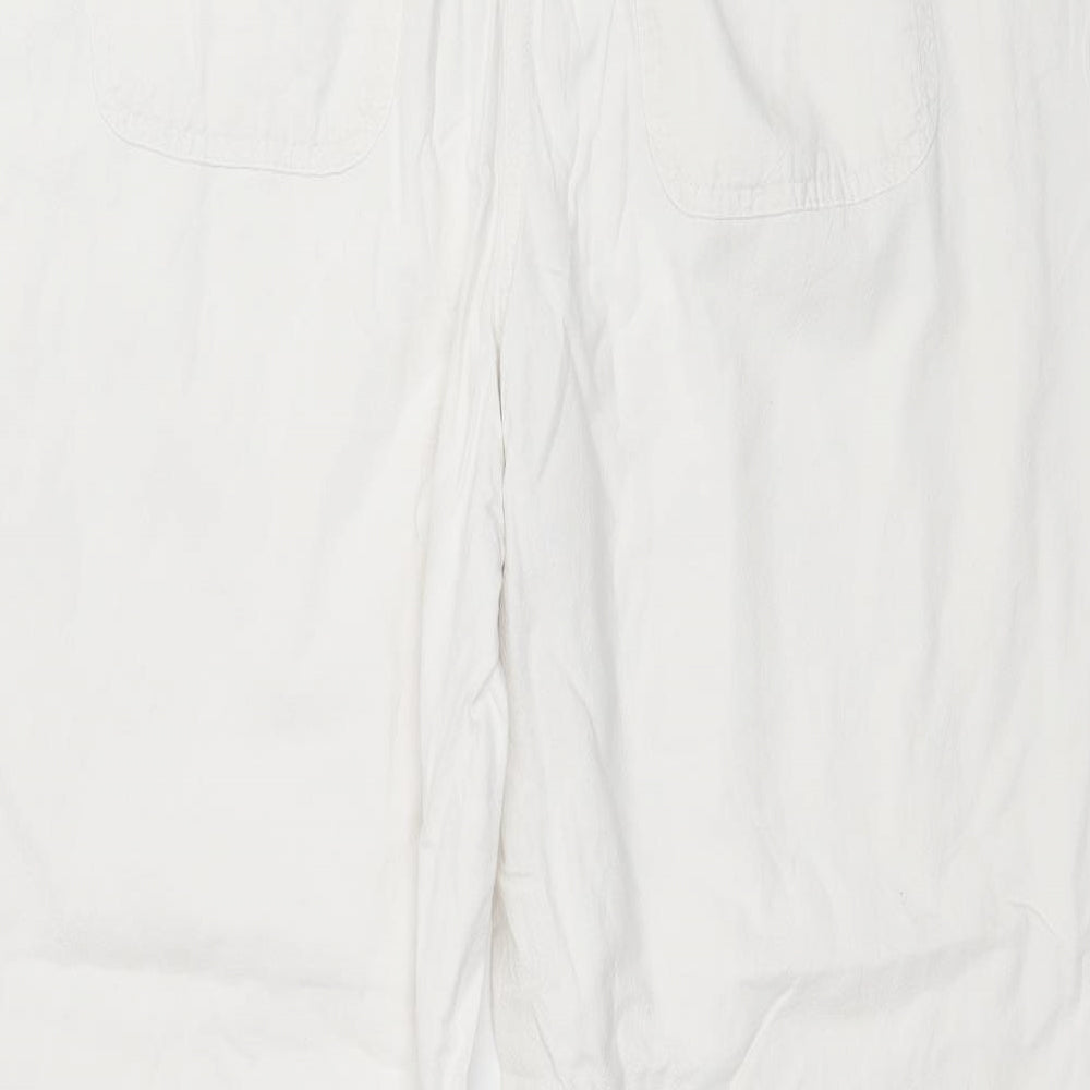Yours Womens White   Trousers  Size 18 L29 in