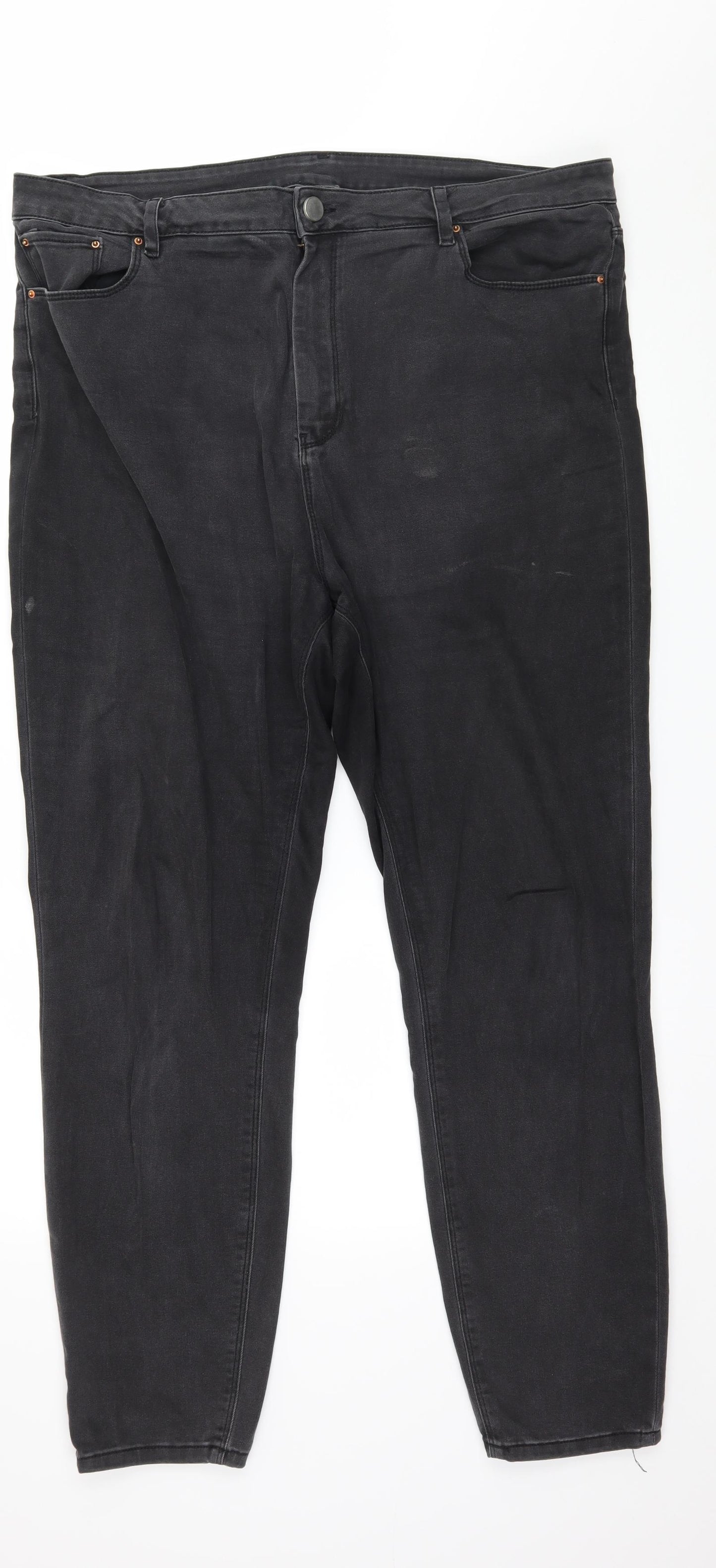 ASOS Womens Grey  Denim Mom Jeans Size 20 L34 in