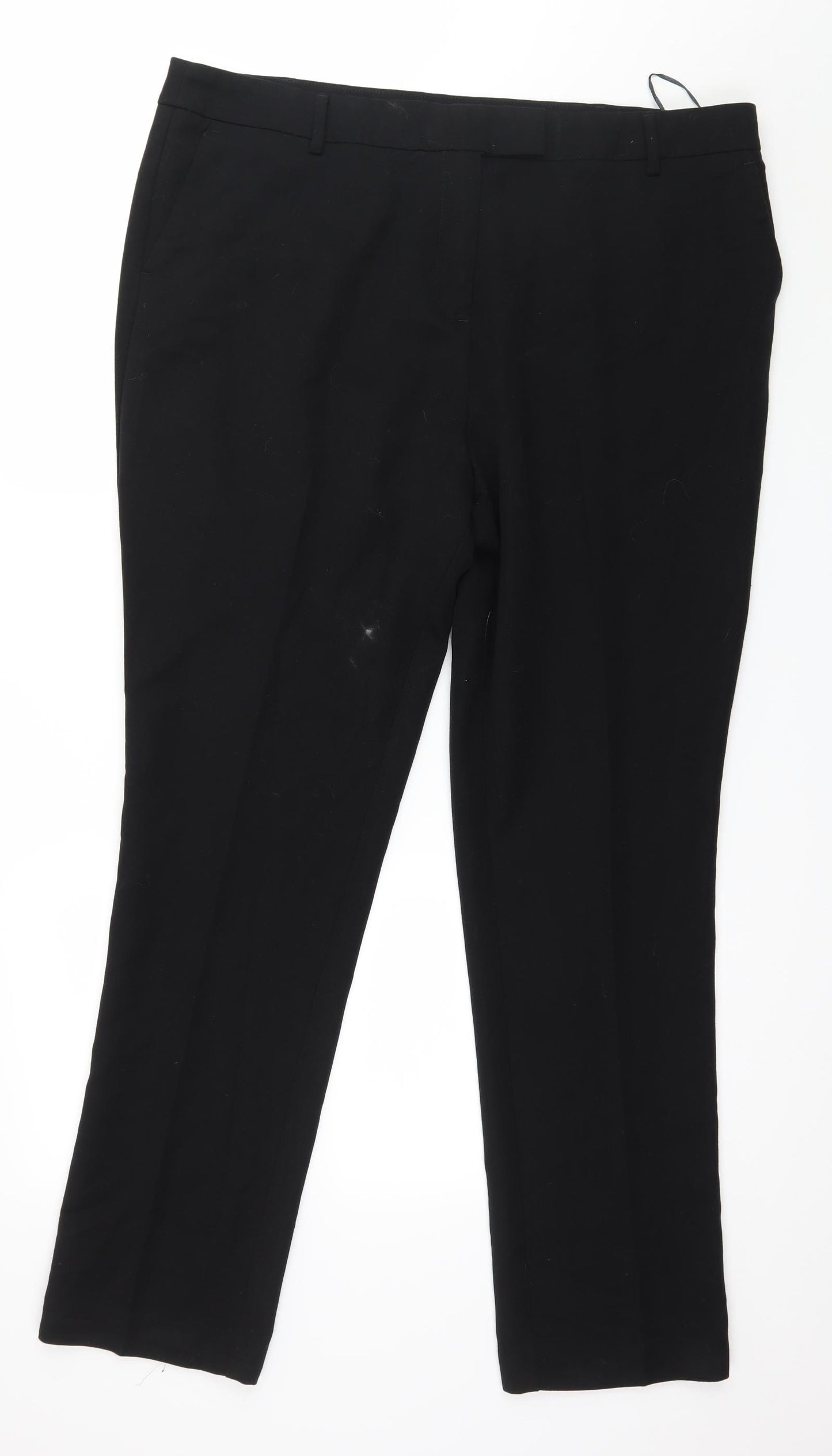 Papaya Womens Black   Trousers  Size 18 L30 in