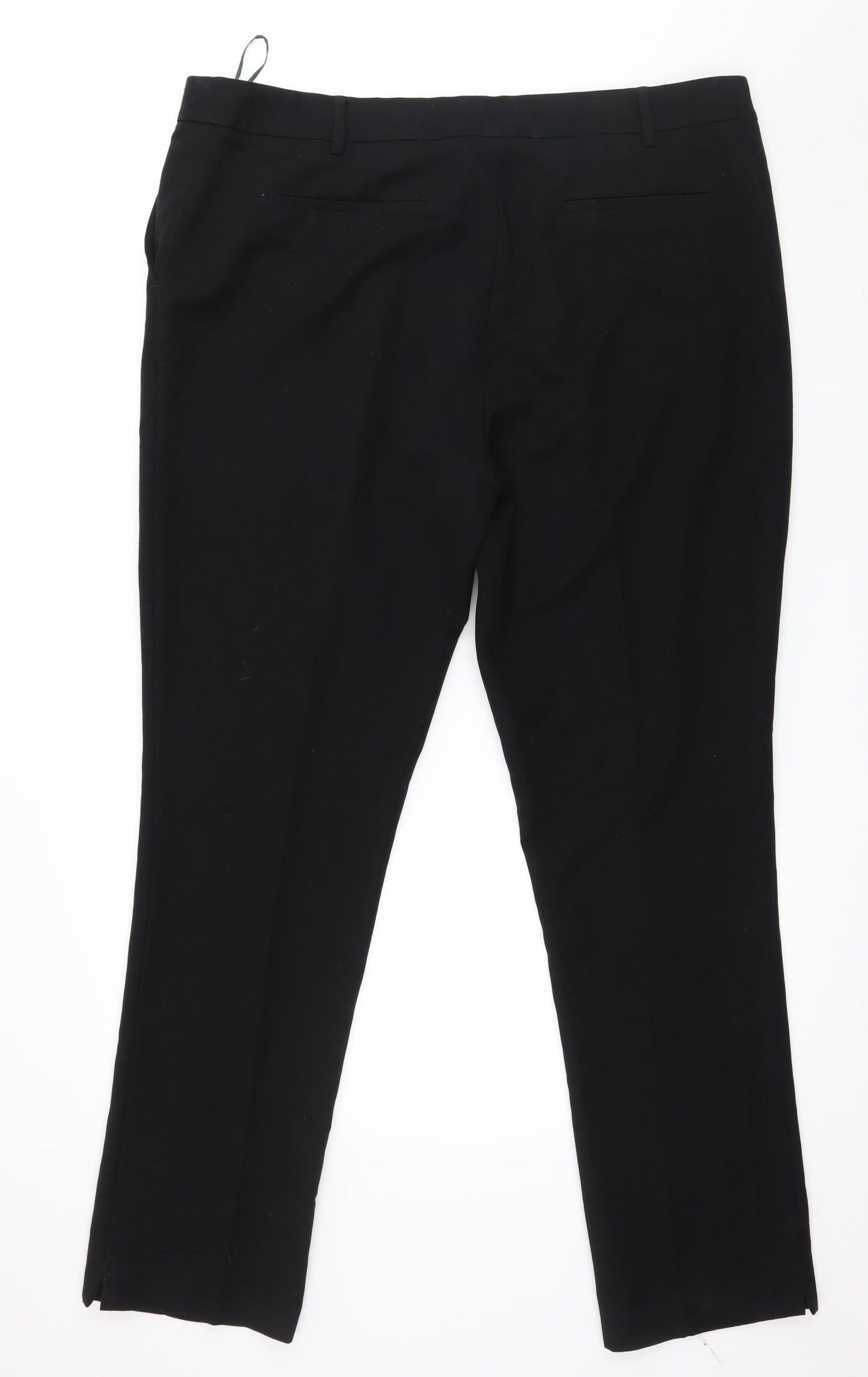 Papaya Womens Black   Trousers  Size 18 L30 in