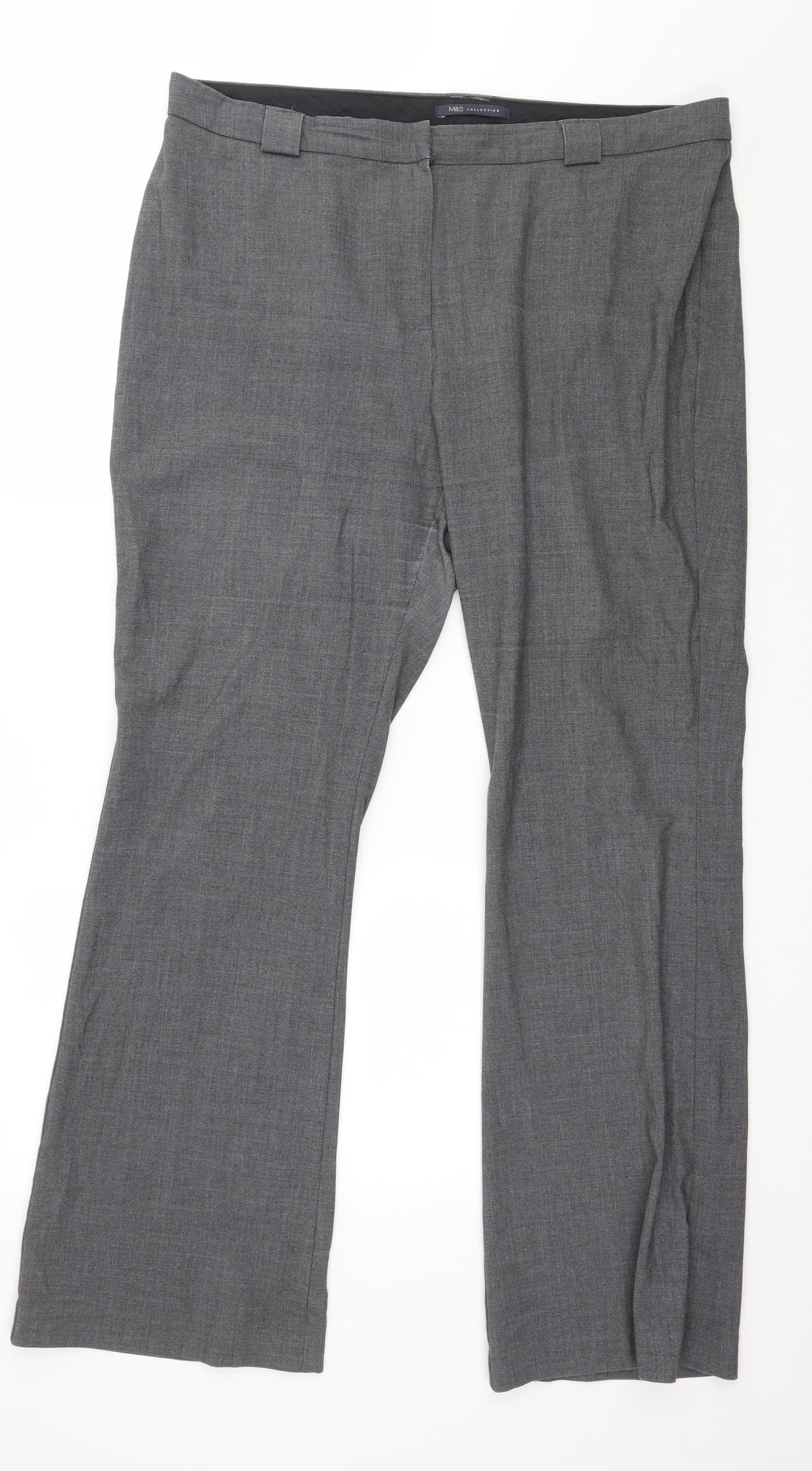 Marks and Spencer Womens Grey   Trousers  Size 16 L30 in