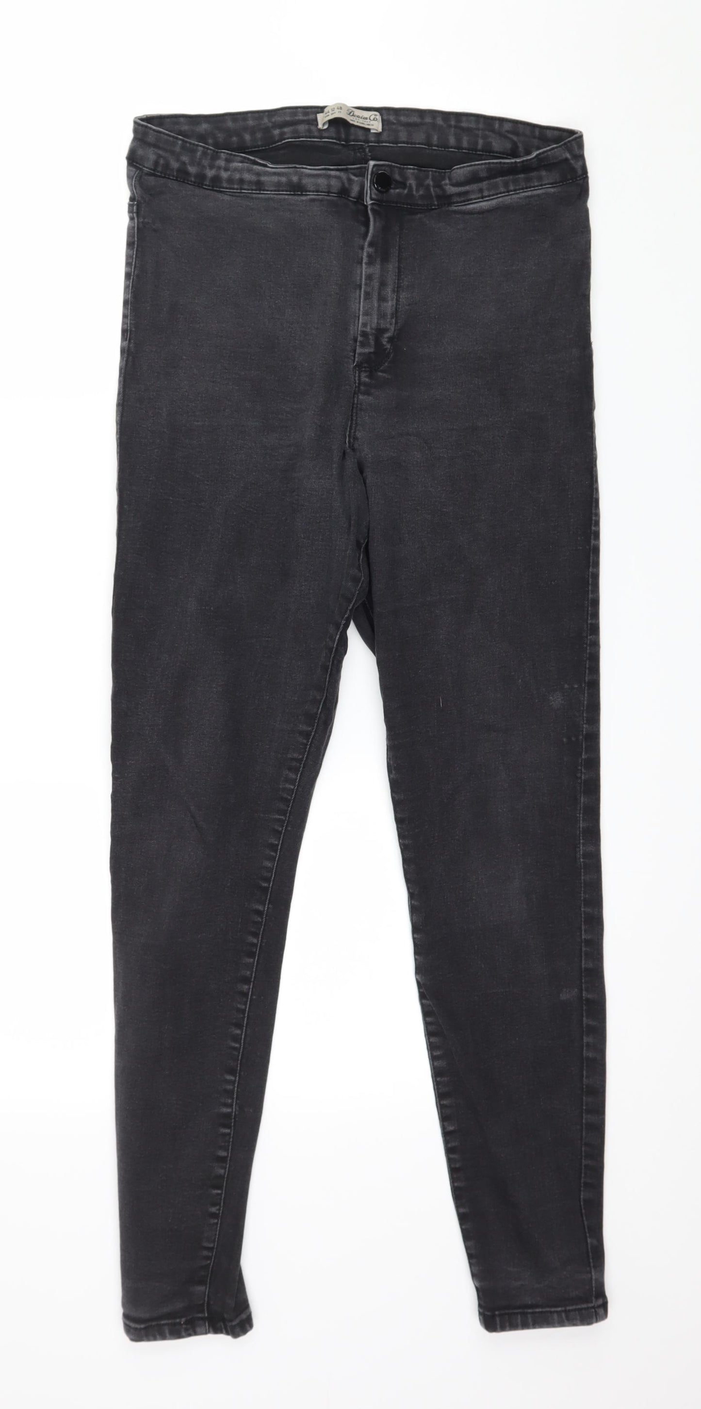 Denim & Co. Womens Grey  Denim Skinny Jeans Size 16 L29 in