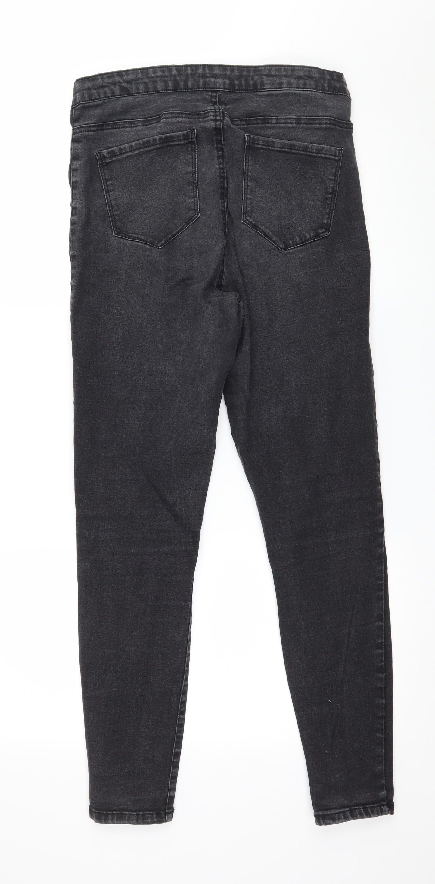 Denim & Co. Womens Grey  Denim Skinny Jeans Size 16 L29 in