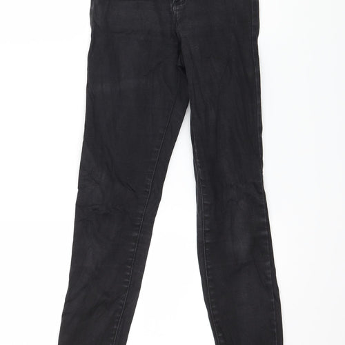 Denim & Co. Womens Black  Denim Skinny Jeans Size 8 L27 in