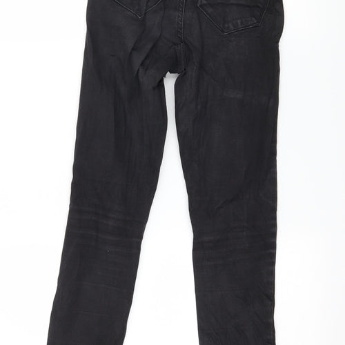 Denim & Co. Womens Black  Denim Skinny Jeans Size 8 L27 in