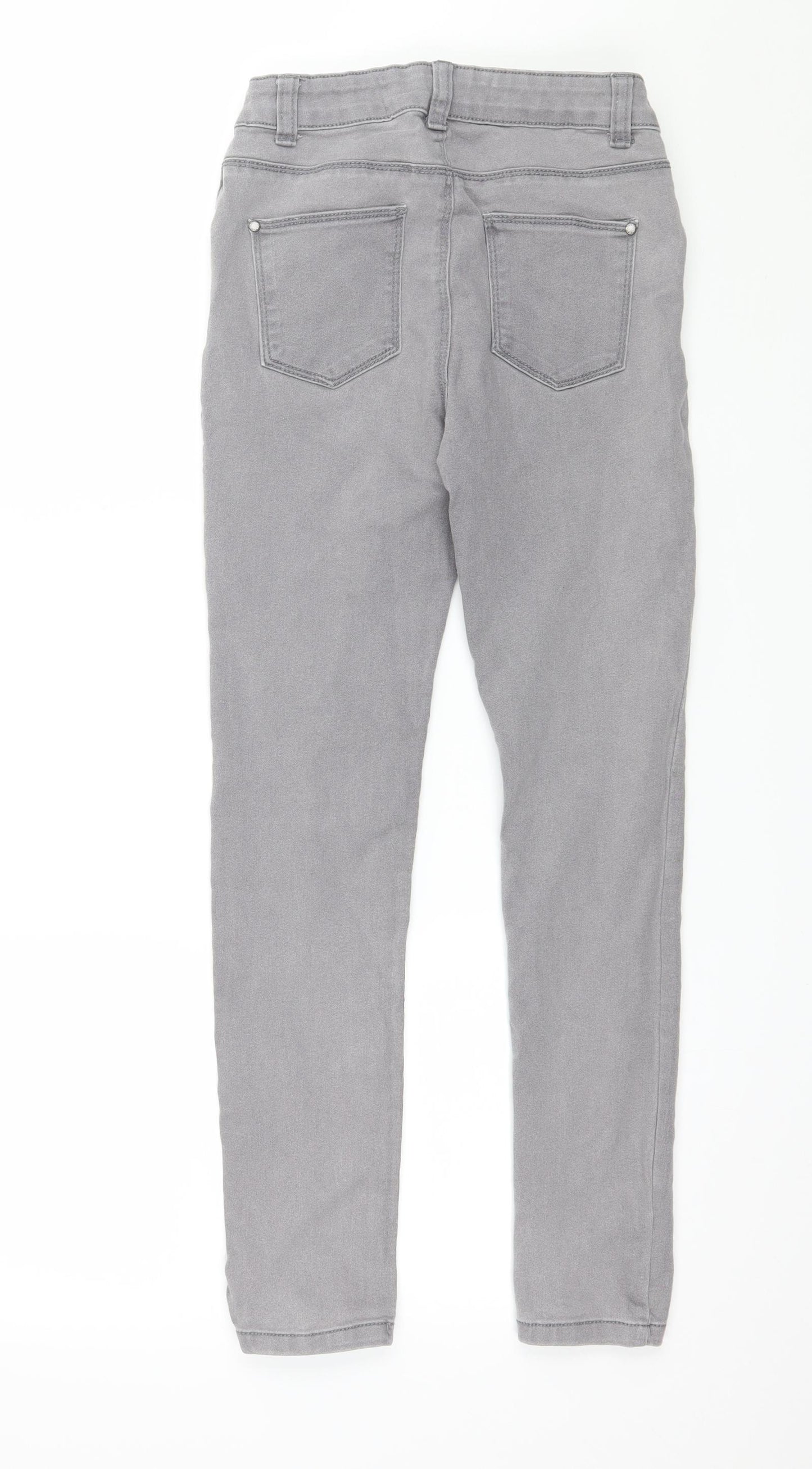 Denim & Co. Boys Grey  Denim Skinny Jeans Size 11-12 Years