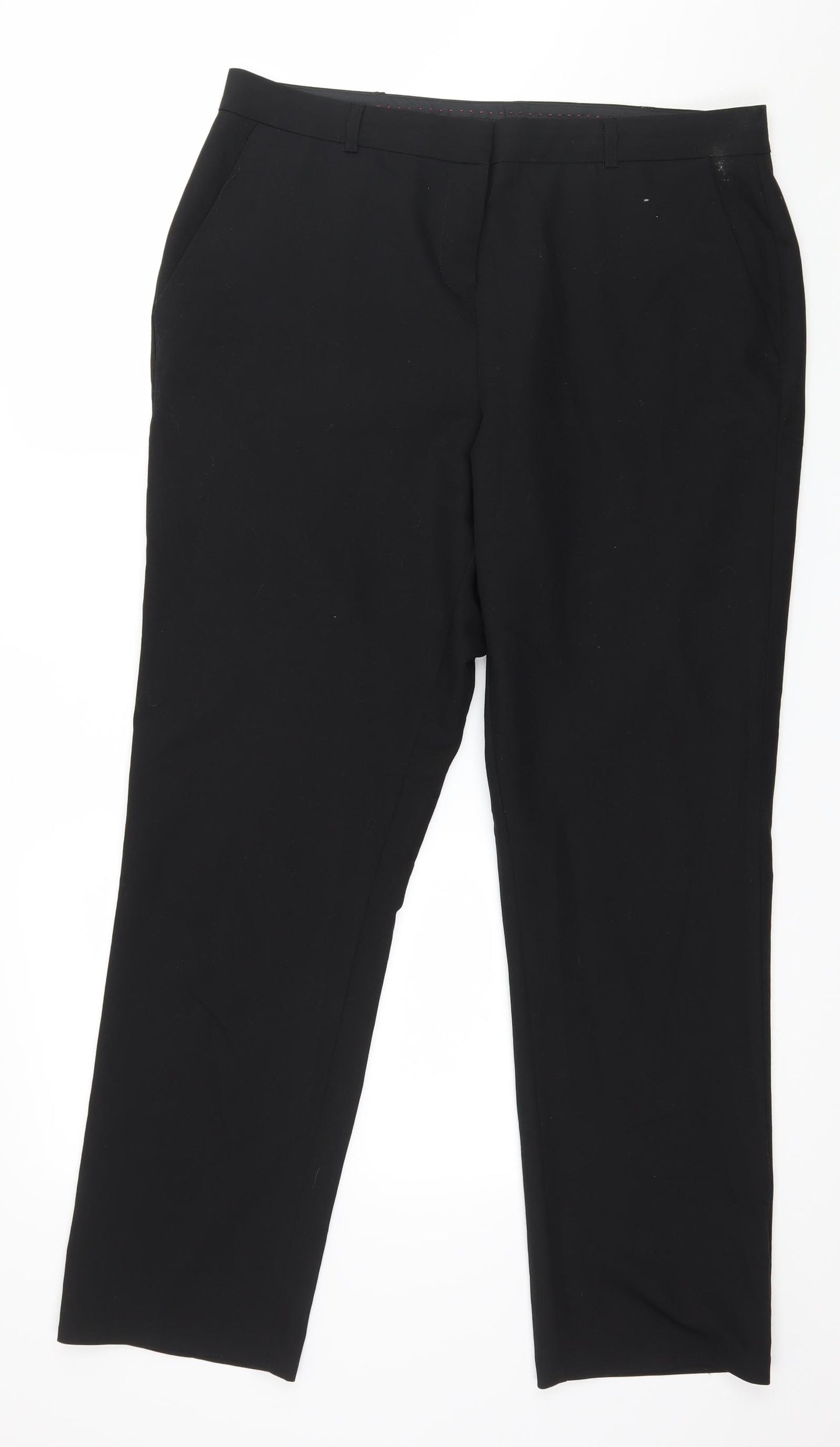 Nutmeg Womens Black   Trousers  Size 14 L29 in