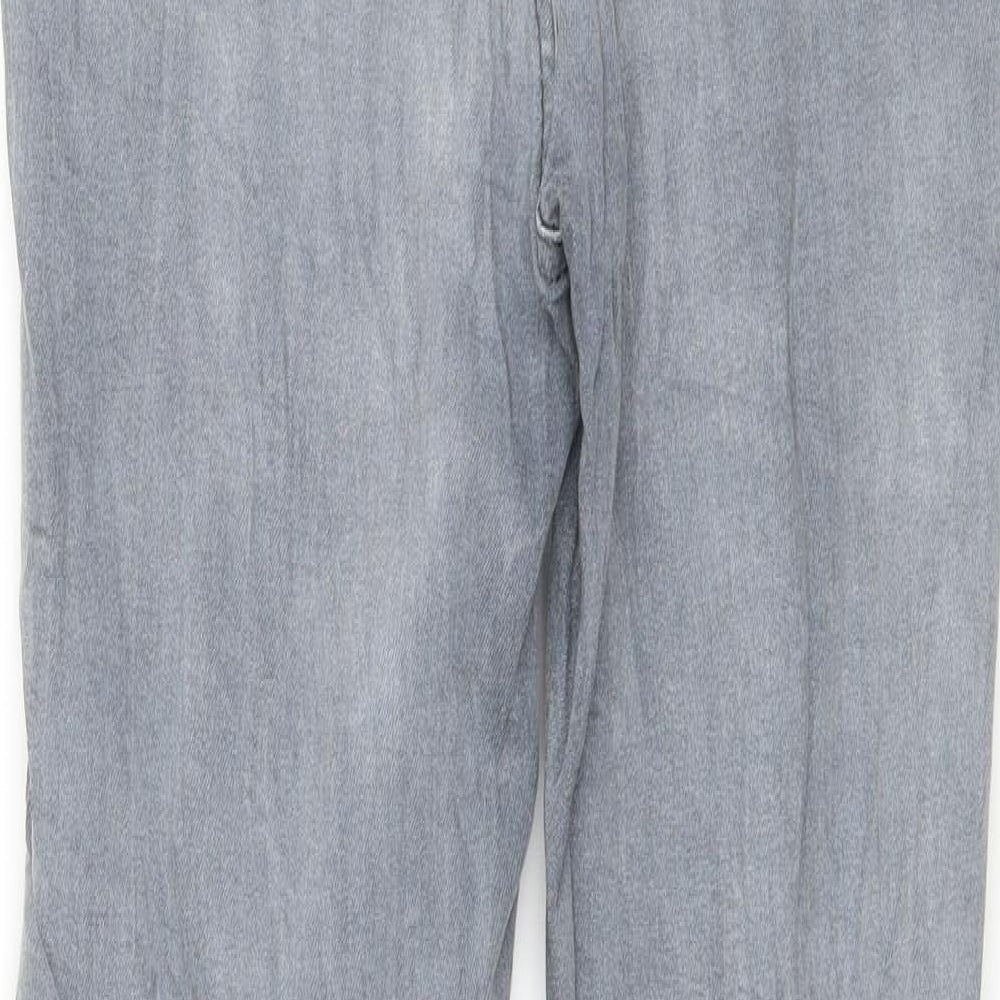 New Look Womens Grey  Denim Skinny Jeans Size 10 L28 in