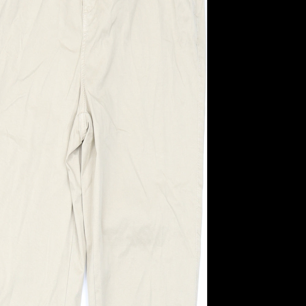 George Womens Beige   Chino Trousers Size 16 L25 in